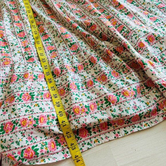 Tuckernuck by Hyacinth House Sz L Floral Lupine Bow Square Neck Midi Dress - Picture 12 of 16